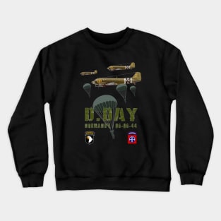 US airborne WW2 D Day Allied landing Crewneck Sweatshirt